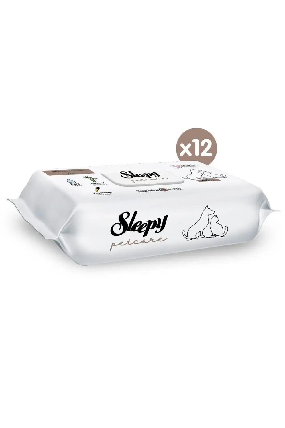 Petcare Evcil Hayvan Islak Havlusu 12x60 Yaprak