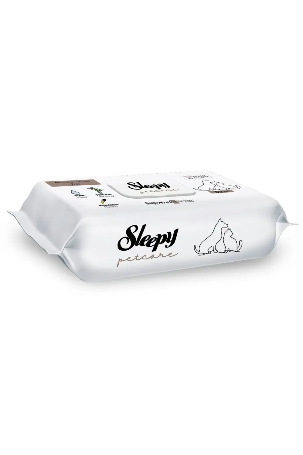 Sleepy Petcare Evcil Hayvan İslak Havlusu 60 Yaprak
