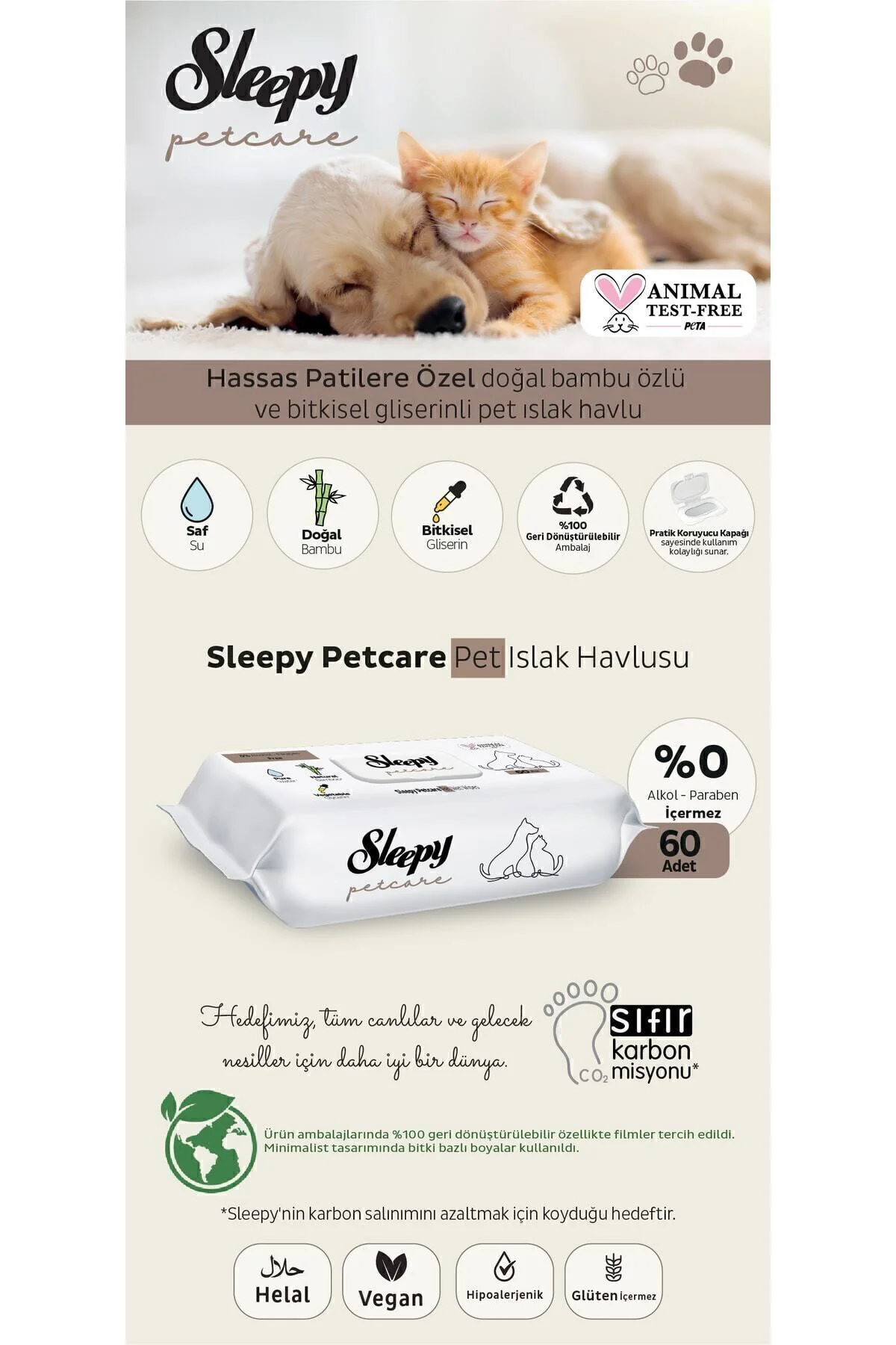 Petcare Evcil Hayvan Islak Havlusu+ Şampuan Fiyatı, Yorumları ve Özellikleri