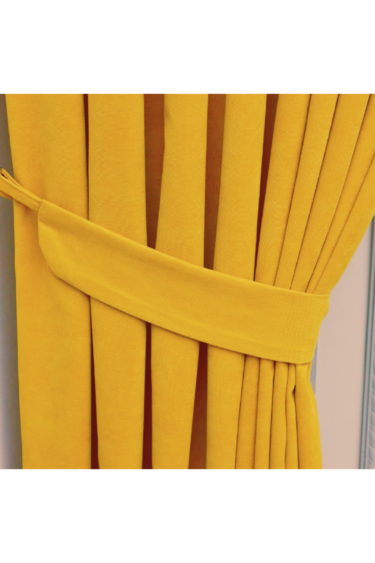 Petek Dokulu Kadife Görünümlü Dökümlü Yüksek Kaliteli Fon Perde 1