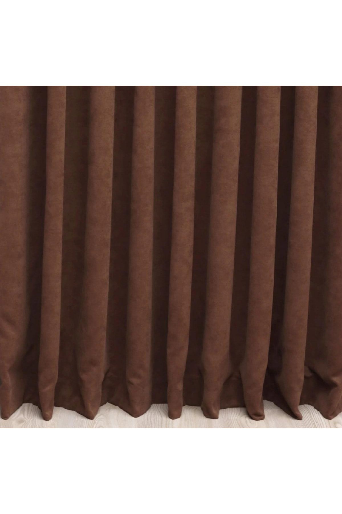 Petek Dokulu Kadife Görünümlü Dökümlü Yüksek Kaliteli Fon Perde 1