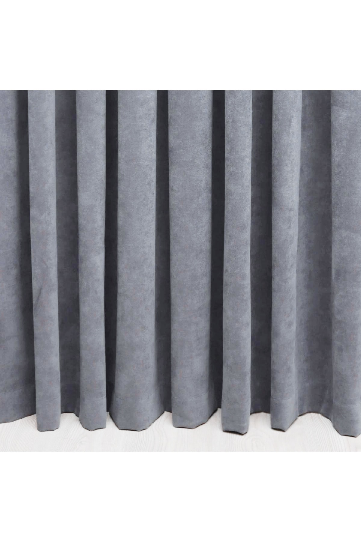 Petek Dokulu Kadife Görünümlü Dökümlü Yüksek Kaliteli Fon Perde 1