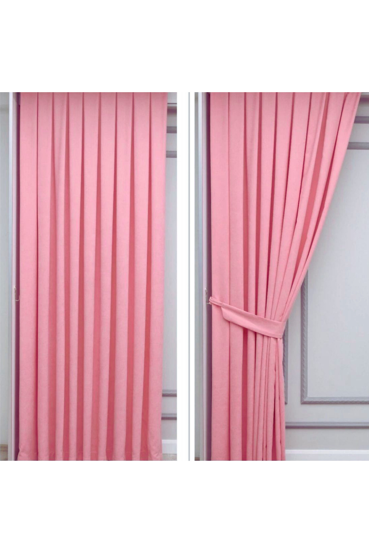 Petek Dokulu Kadife Modern Yüksek Kaliteli Fon Perde 1/3 Sık Pile