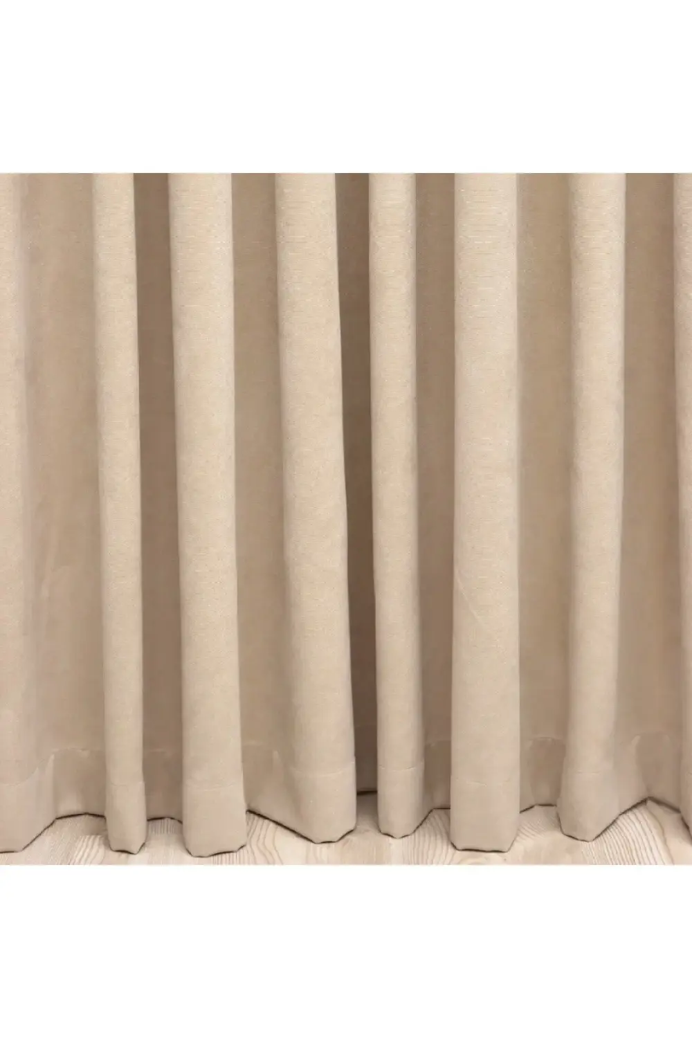 Petek Dokulu Kadife Görünümlü Dökümlü Yüksek Kaliteli Fon Perde 1