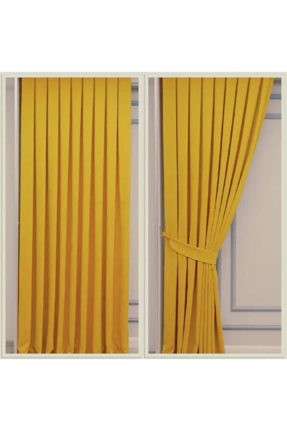 Petek Dokulu Kadife Görünümlü Dökümlü Yüksek Kaliteli Fon Perde 1