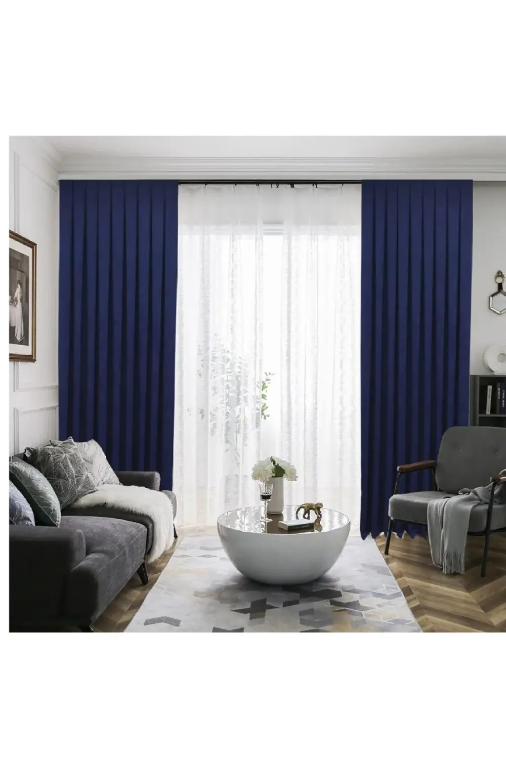 Petek Dokulu Kadife Görünümlü Dökümlü Yüksek Kaliteli Fon Perde 1