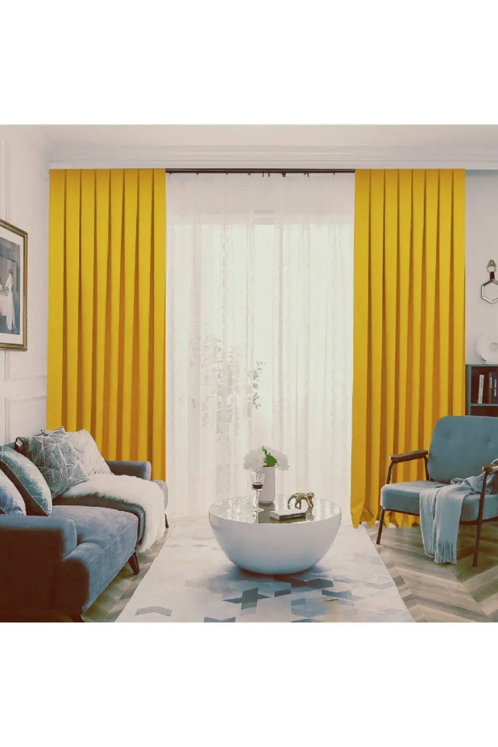 Petek Dokulu Kadife Görünümlü Dökümlü Yüksek Kaliteli Fon Perde 1