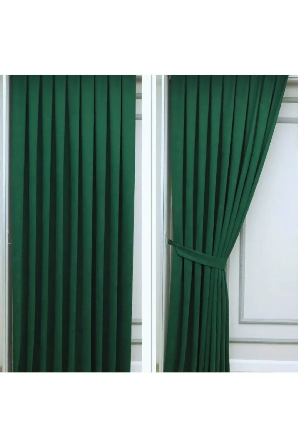 Petek Dokulu Kadife Görünümlü Dökümlü Yüksek Kaliteli Fon Perde 1