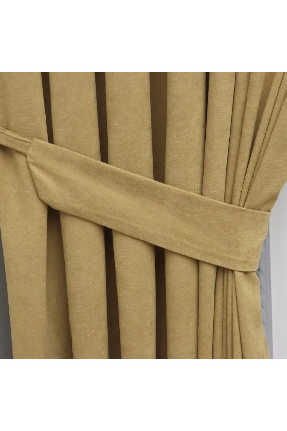 Petek Dokulu Kadife Görünümlü Dökümlü Yüksek Kaliteli Fon Perde 1