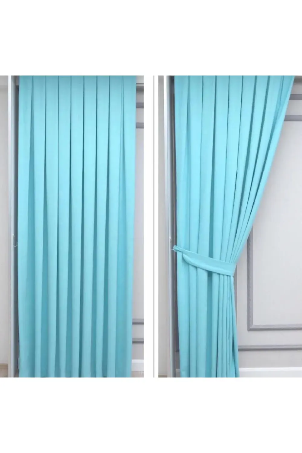 Petek Dokulu Kadife Görünümlü Dökümlü Yüksek Kaliteli Fon Perde 1