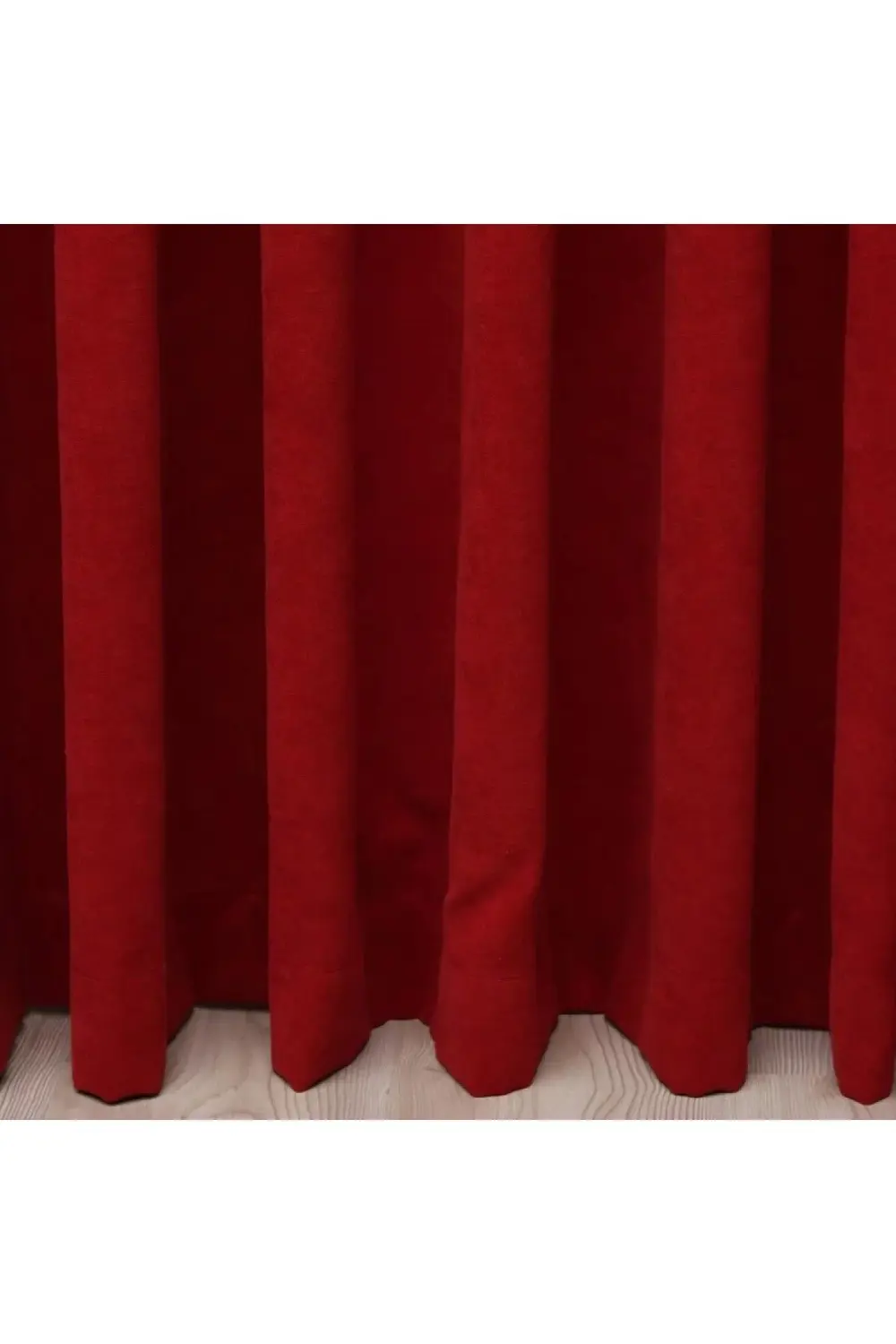 Petek Dokulu Kadife Görünümlü Dökümlü Yüksek Kaliteli Fon Perde 1