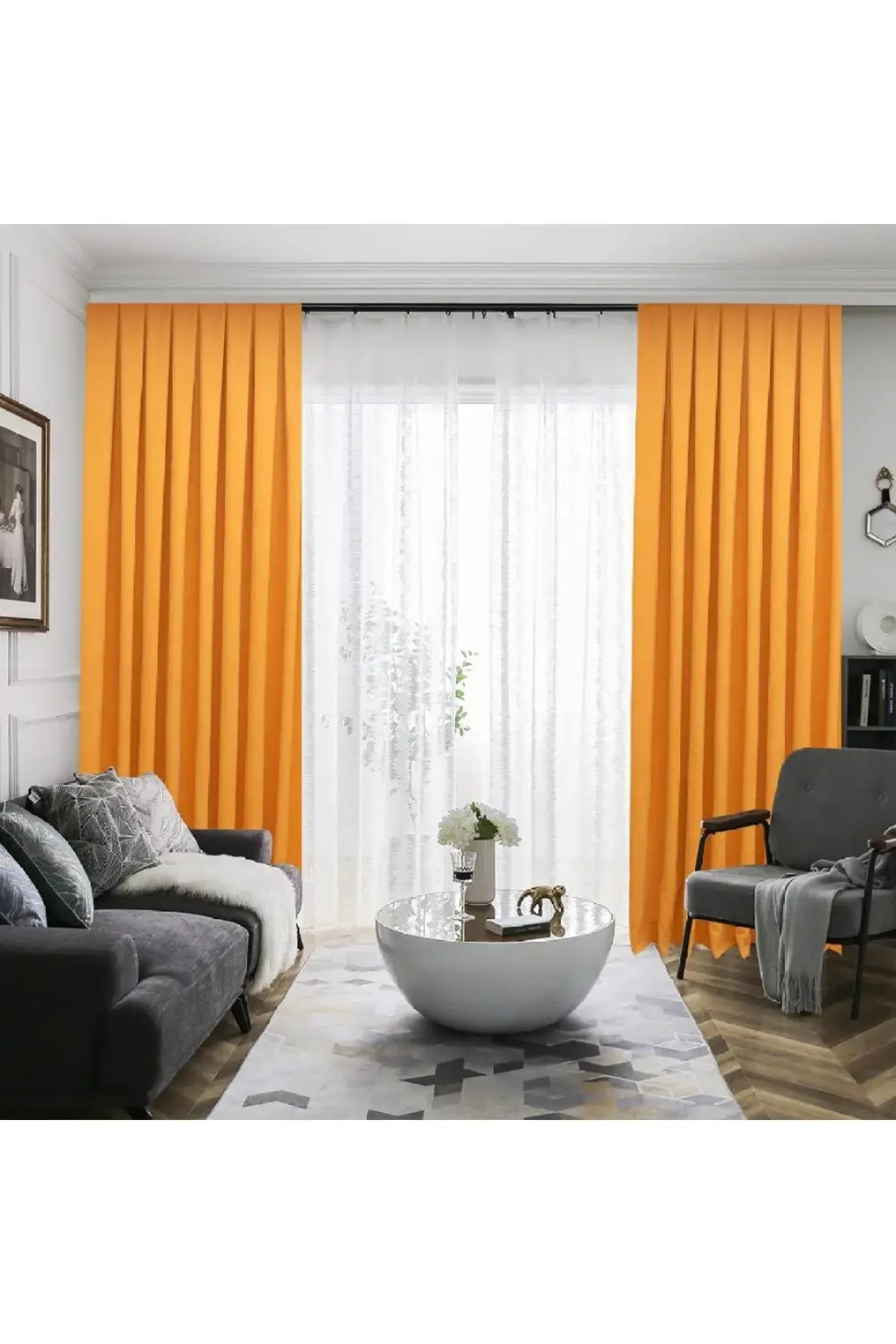 Petek Dokulu Kadife Görünümlü Dökümlü Yüksek Kaliteli Fon Perde 1