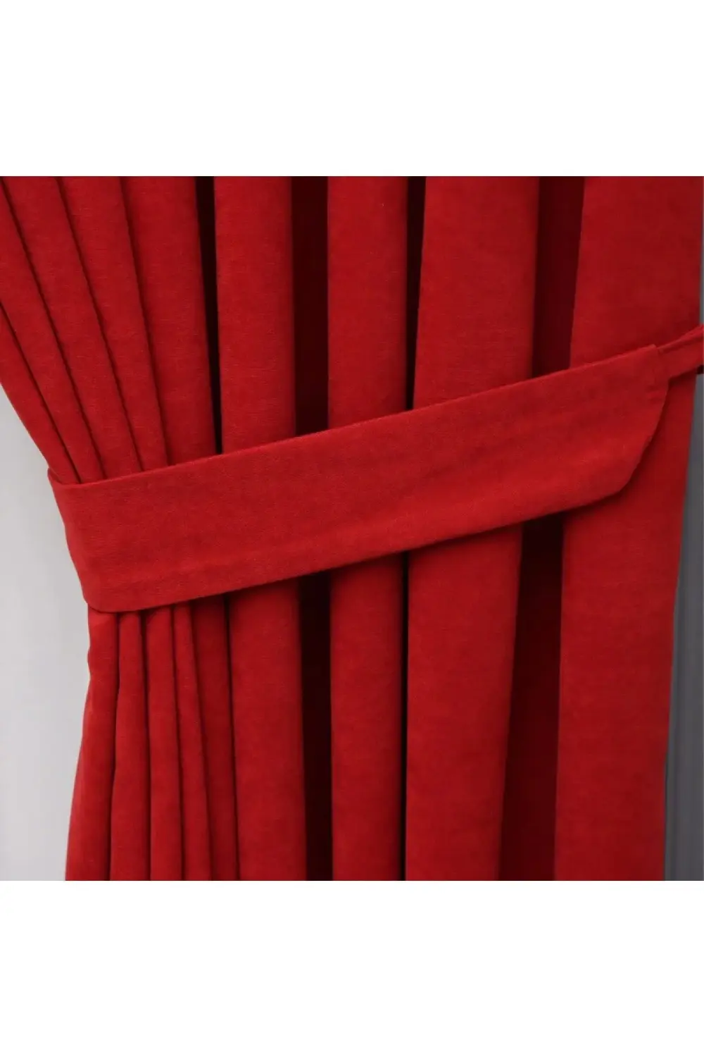 Petek Dokulu Kadife Görünümlü Dökümlü Yüksek Kaliteli Fon Perde 1