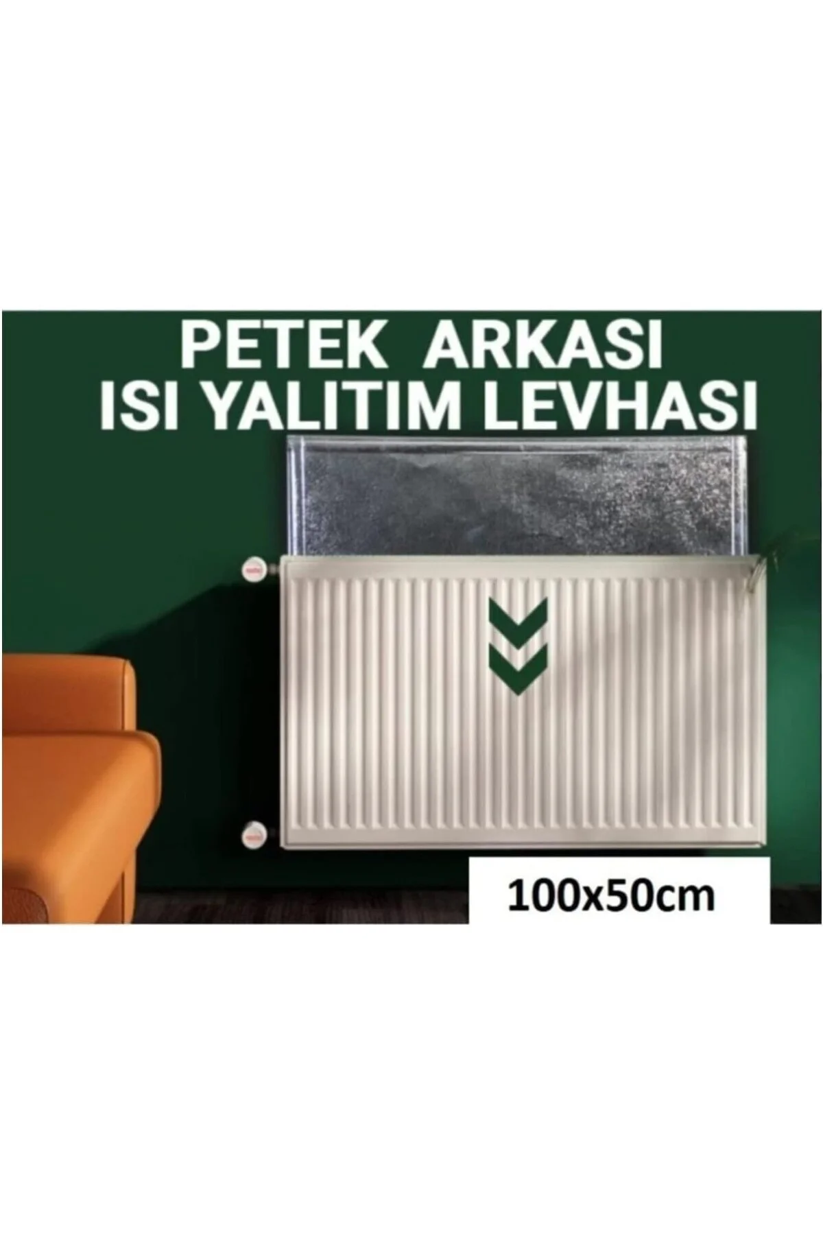 Petek Radyatör Arkası Isı Yalıtım Levhası 3 ADET 50x100 cm