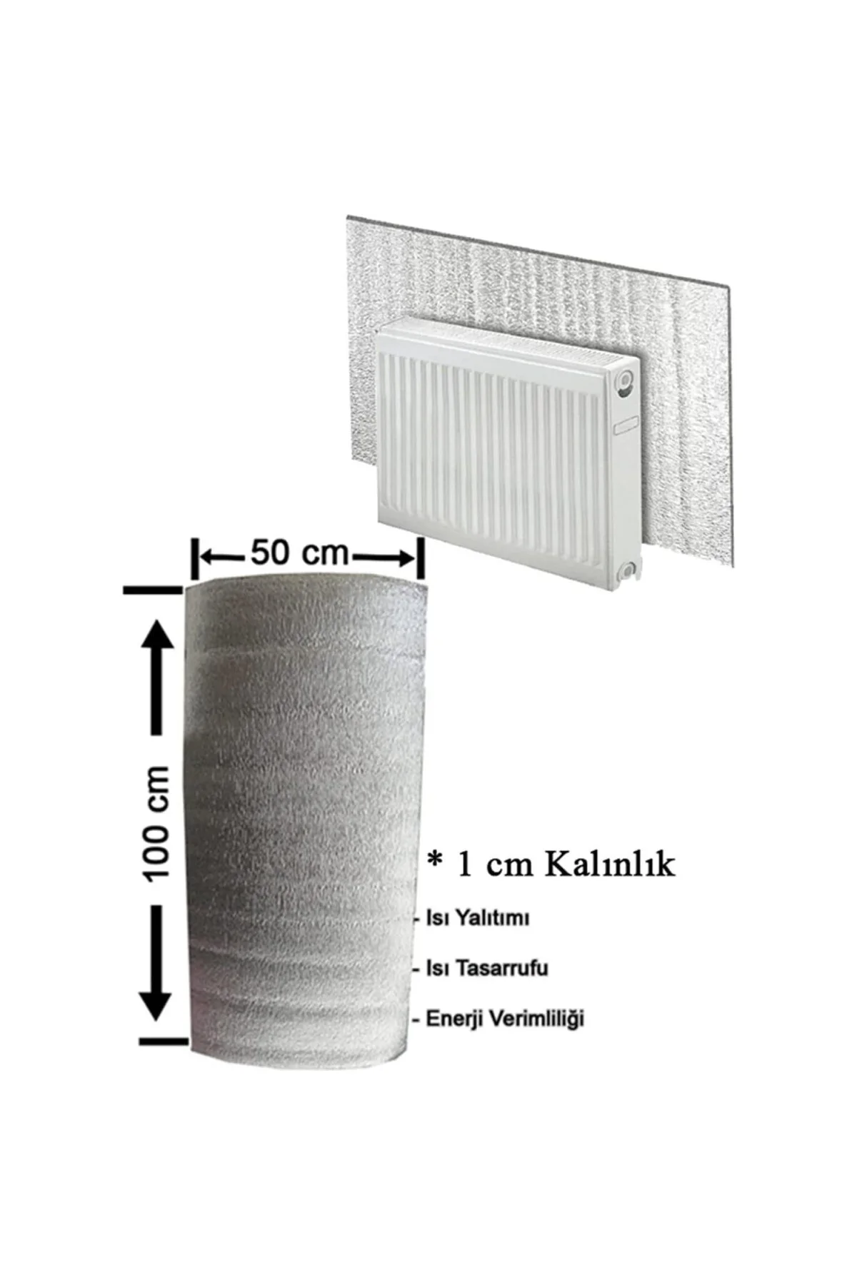 Petek Radyatör Arkası Isı Yalıtım Levhası 3 ADET 50x100 cm