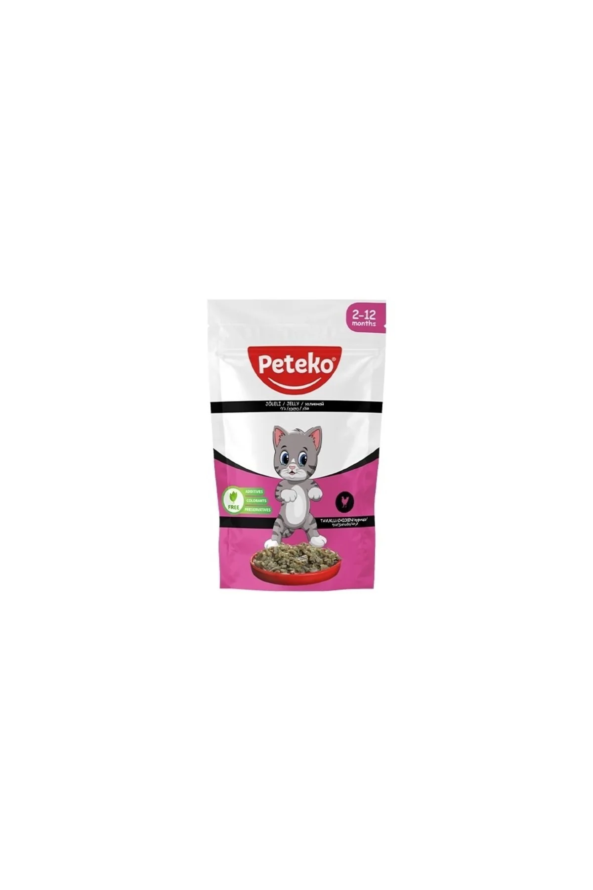 Peteko Tavuk Kıtten 8x85g Yavru Kedi Yaş Mama Peteko Tavuk Kıtten 8x85g Yavru Kedi Yaş Mama
