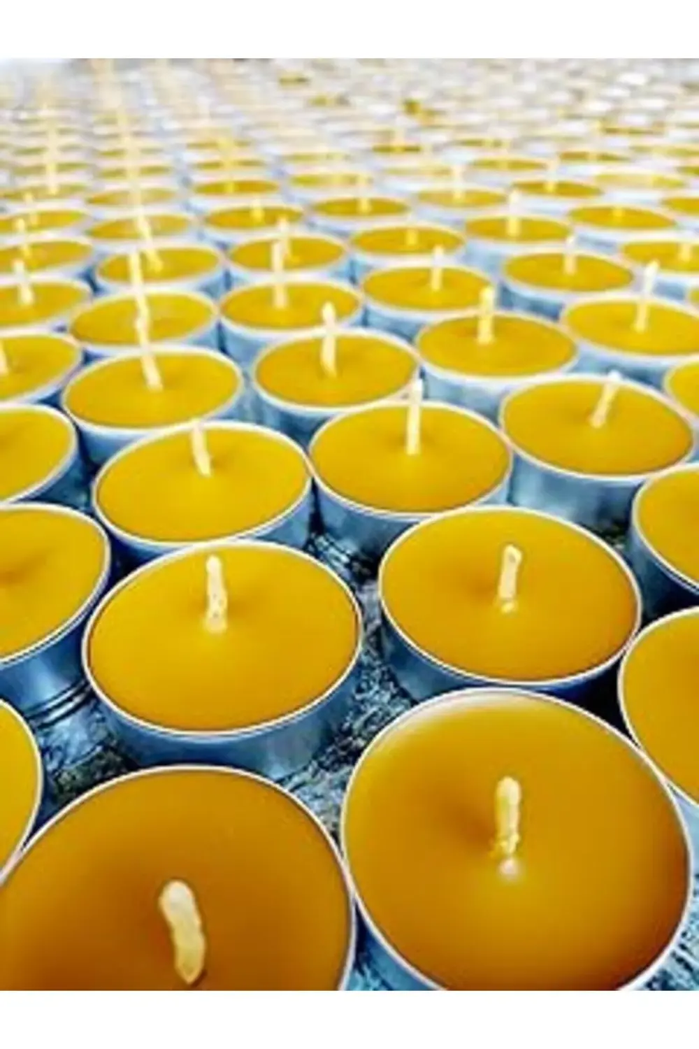 Petekoğlu (12 ADET) Tealight Doğal Petek Balmumu Mum Standart Boy
