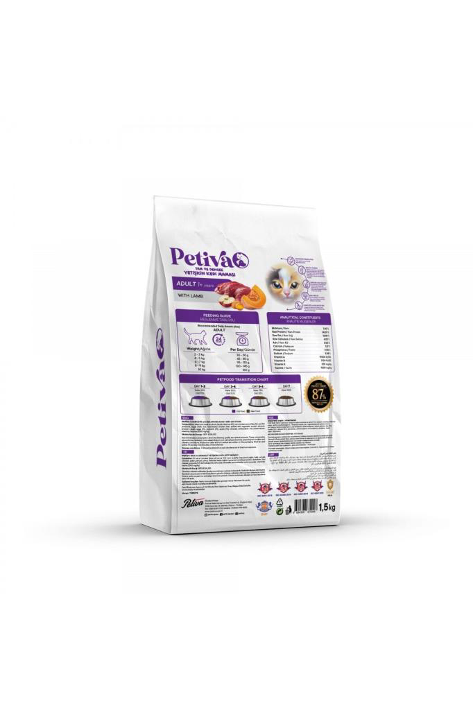Petiva Kuzulu Yetişkin Kedi Maması 1,5 Kg