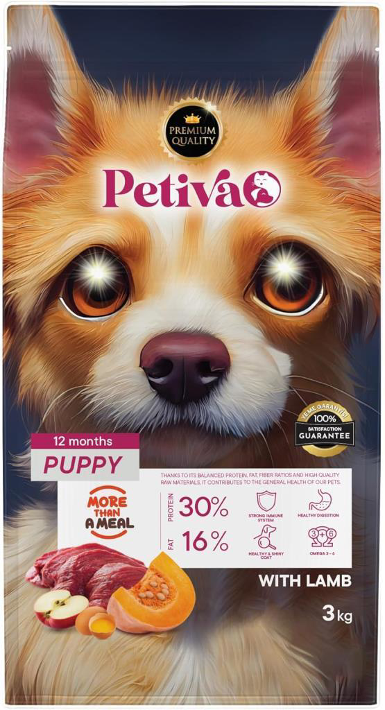 Petiva Kuzulu Yavru Köpek Maması 3 Kg