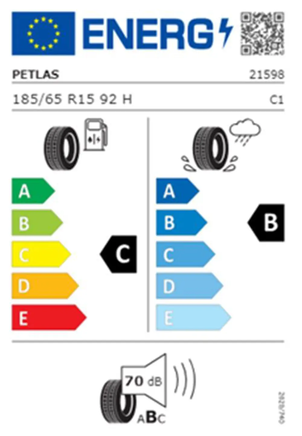 Petlas 185/65 R15 TL 92H REINF. IMPERIUM PT515  Yaz Lastiği (Üret
