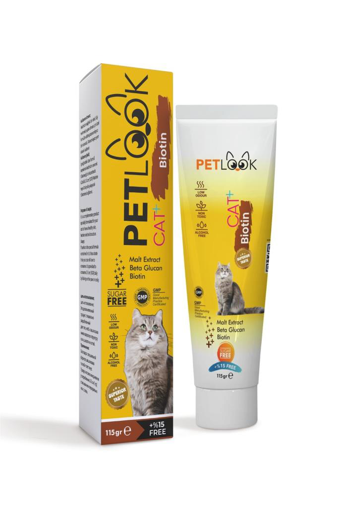 Petlook Kediler İçin Malt Macun Biotin İçerikli 115 gr