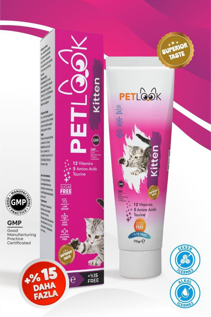Petlook Kitten Yavru Kediler İçin Malt Macun 115 gr