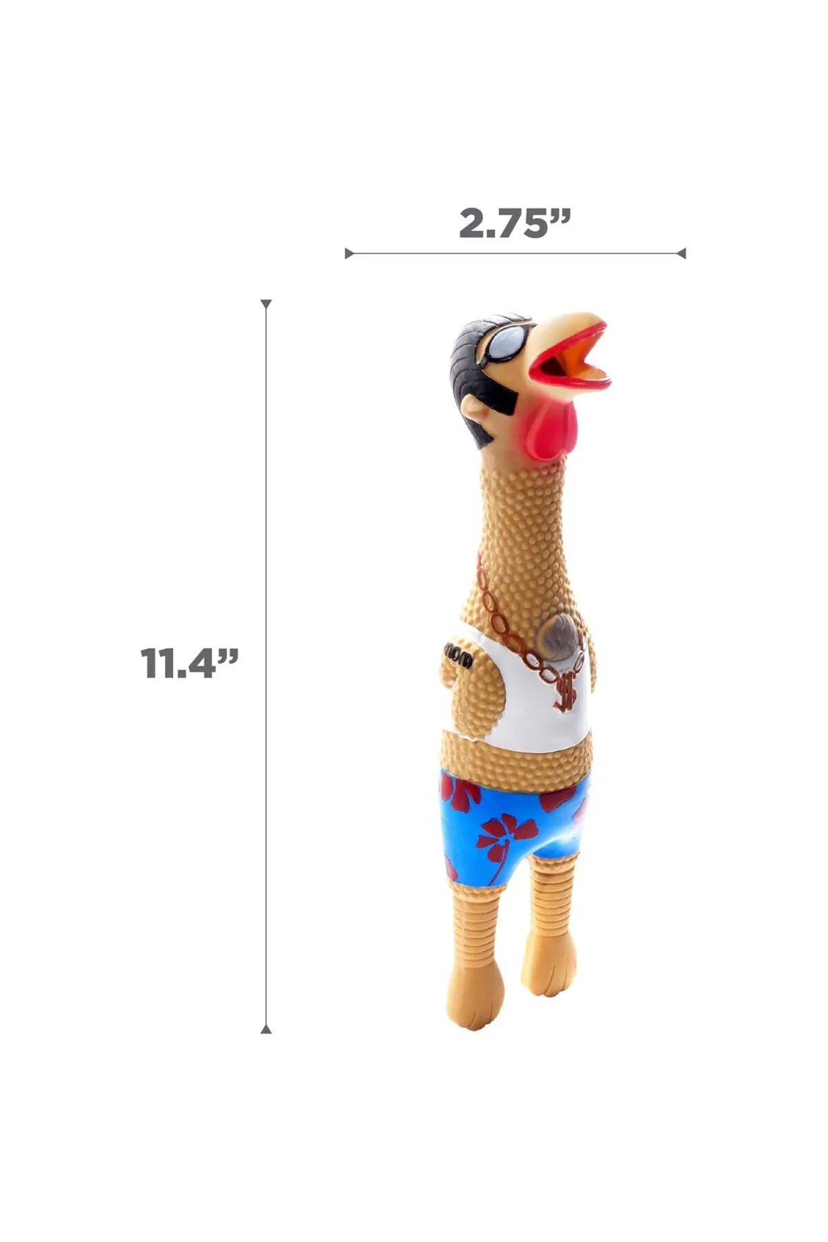 Petstages 69501M Earl - Lateks Tavuk - Squeaker ile Köpek Oyuncak