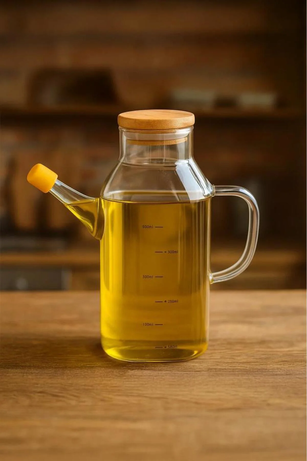 Petto - Bambu Kapaklı Yağdanlık 600ml