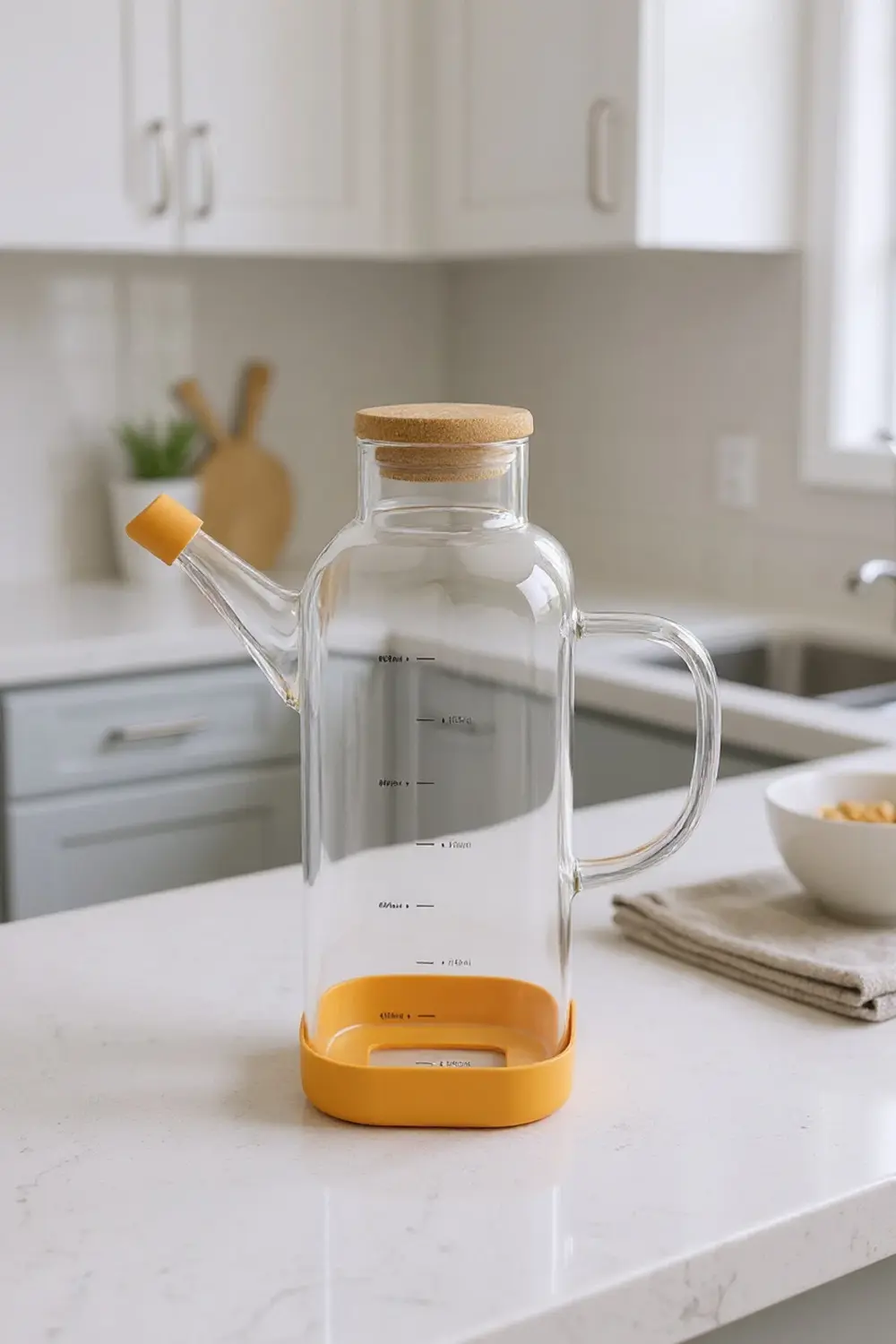 Petto Bambu Kapaklı Yağdanlık 800ml