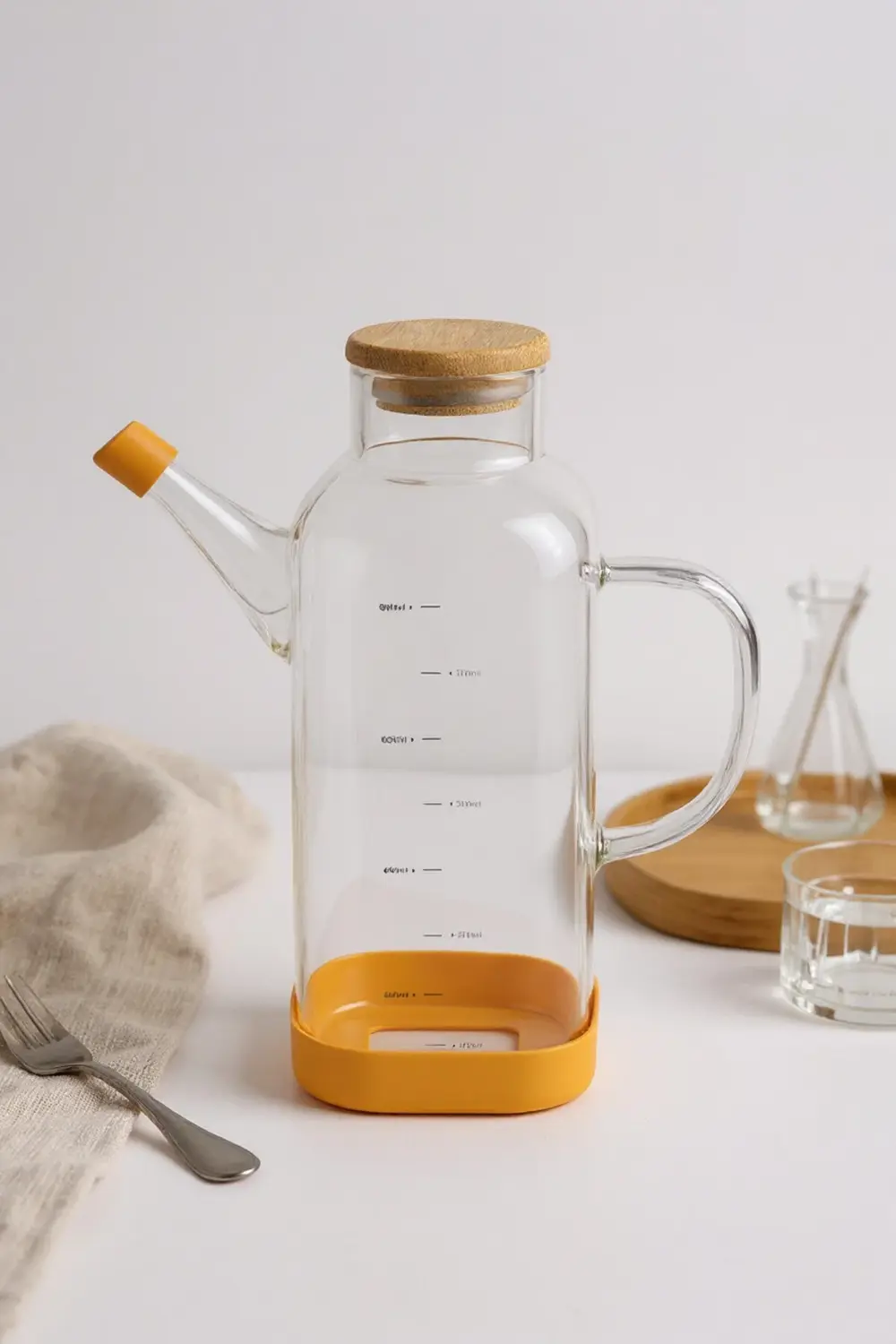 Petto Bambu Kapaklı Yağdanlık 800ml