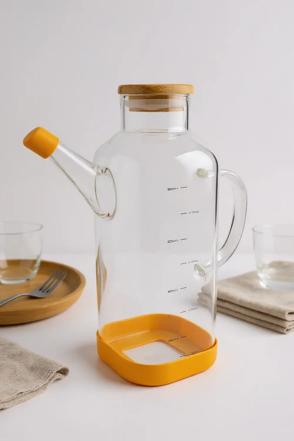 Petto Bambu Kapaklı Yağdanlık 800ml