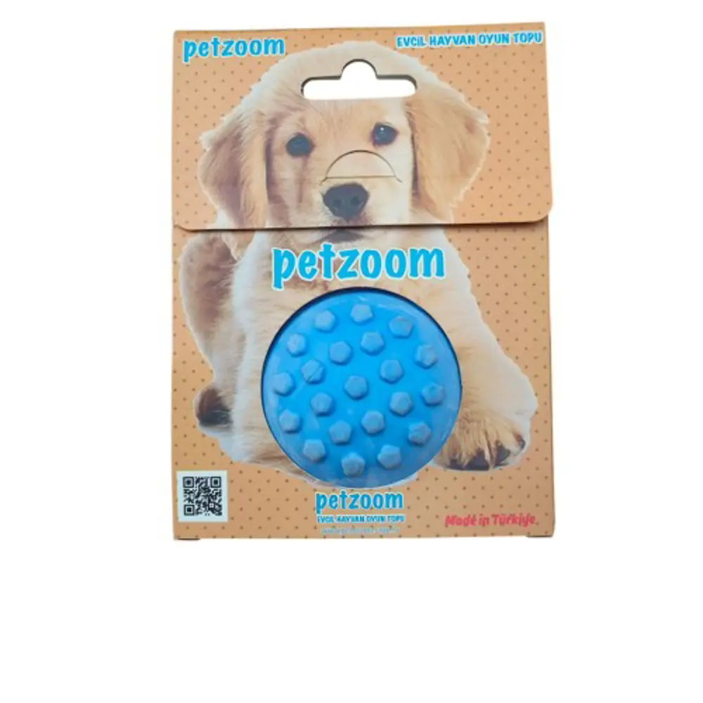 PetZoom Mavi Dikenli Köpek Oyun Topu