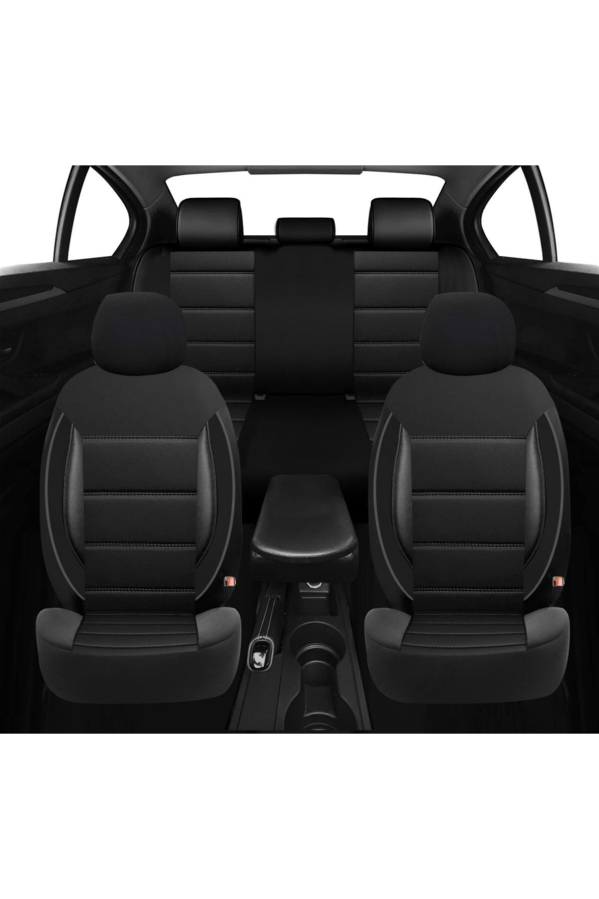 Peugeot 107 Uyumlu Koltuk Kılıfı Shadow Serisi - Siyah
