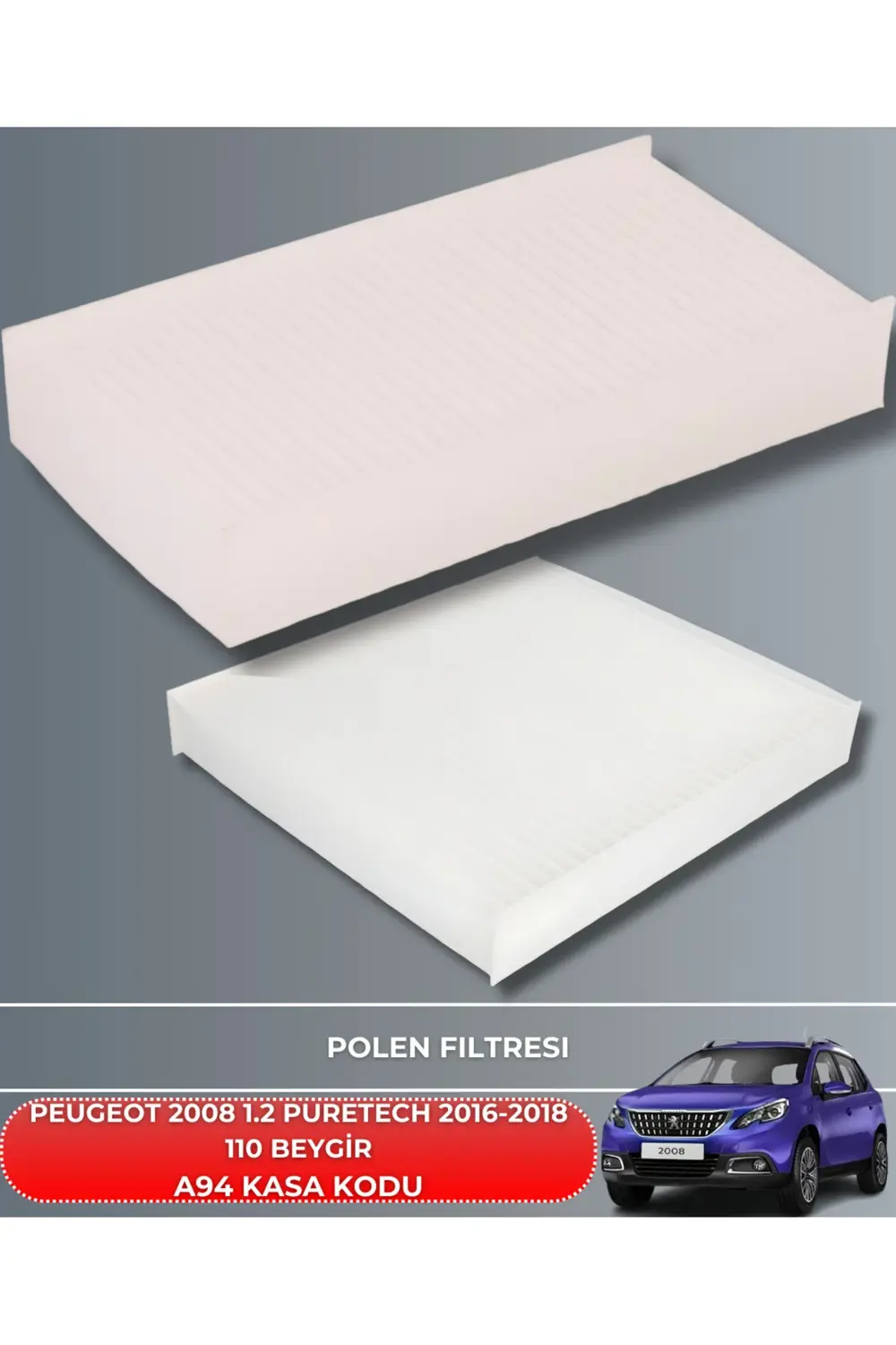 Peugeot 2008 1.2 Puretech 2016-2017-2018 110 Beygir Filtre - Yag
