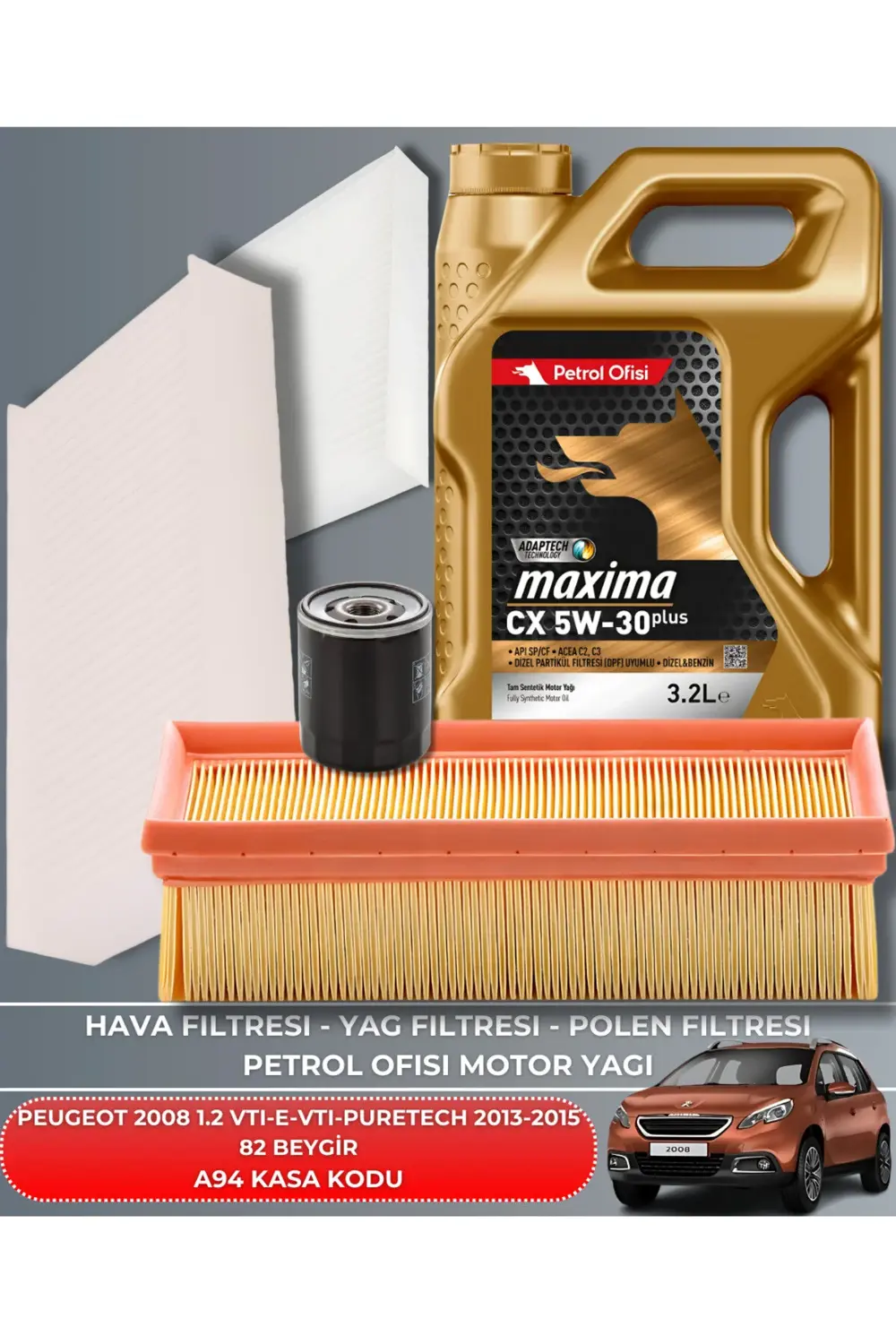 PEUGEOT 2008 1.2 VTI - 1.2 E-VTI - 1.2 PURETECH 2013-2014-2015 82