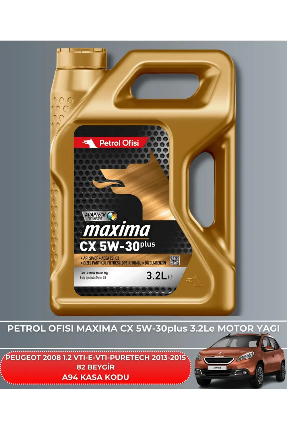 PEUGEOT 2008 1.2 VTI - 1.2 E-VTI - 1.2 PURETECH 2013-2014-2015 82