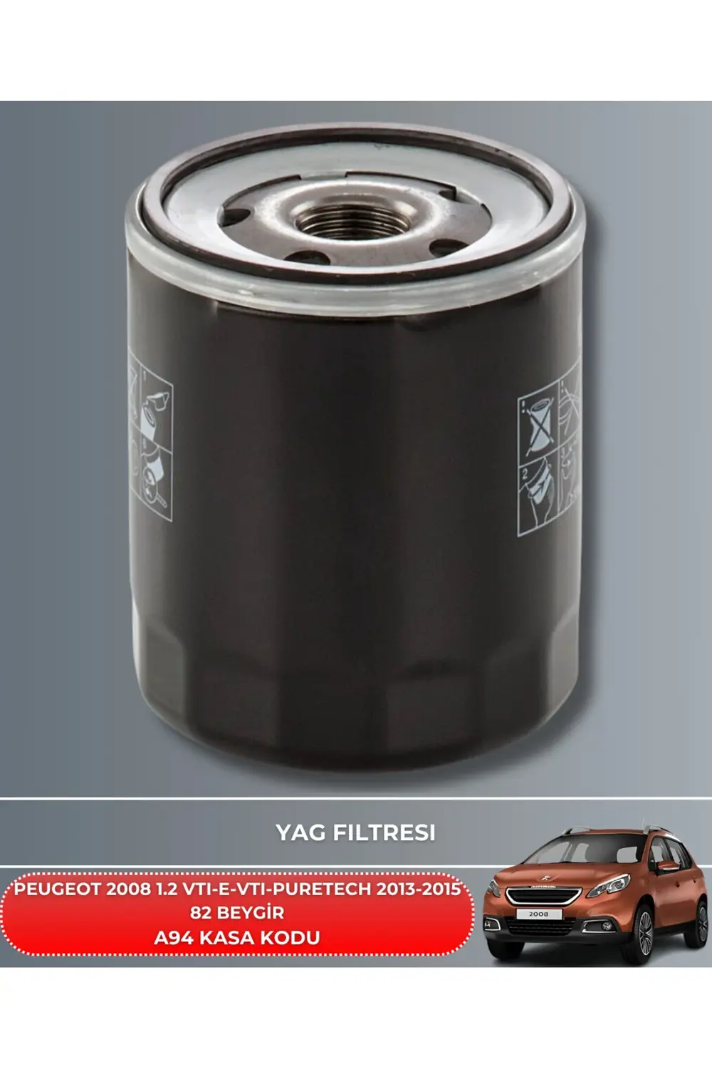 PEUGEOT 2008 1.2 VTI - 1.2 E-VTI - 1.2 PURETECH 2013-2014-2015 82