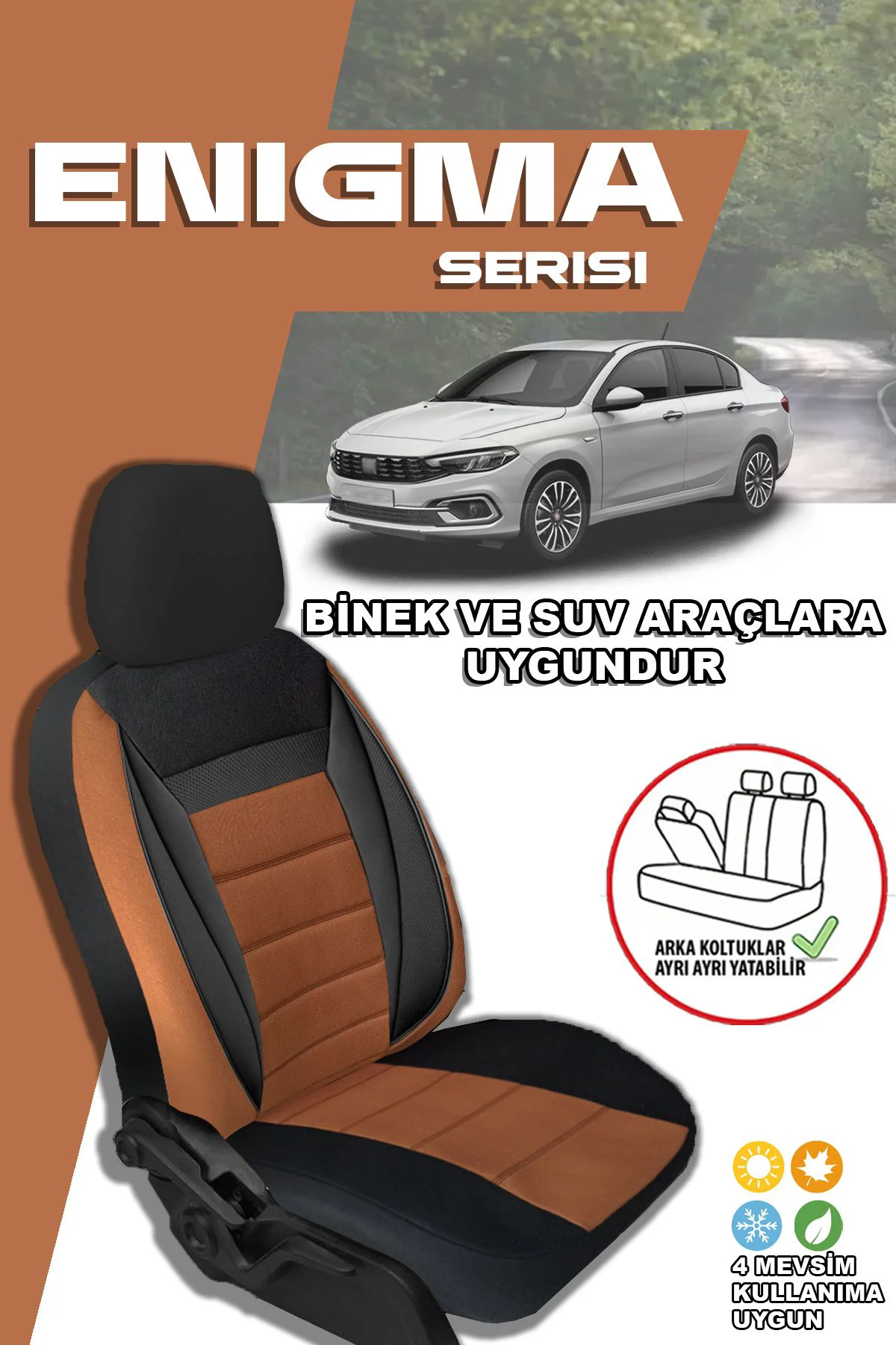 PEUGEOT 2008 2017-2020 Uyumlu Oto Koltuk Kılıfı Enigma Serisi - T Fiyatı, Yorumları ve Özellikleri