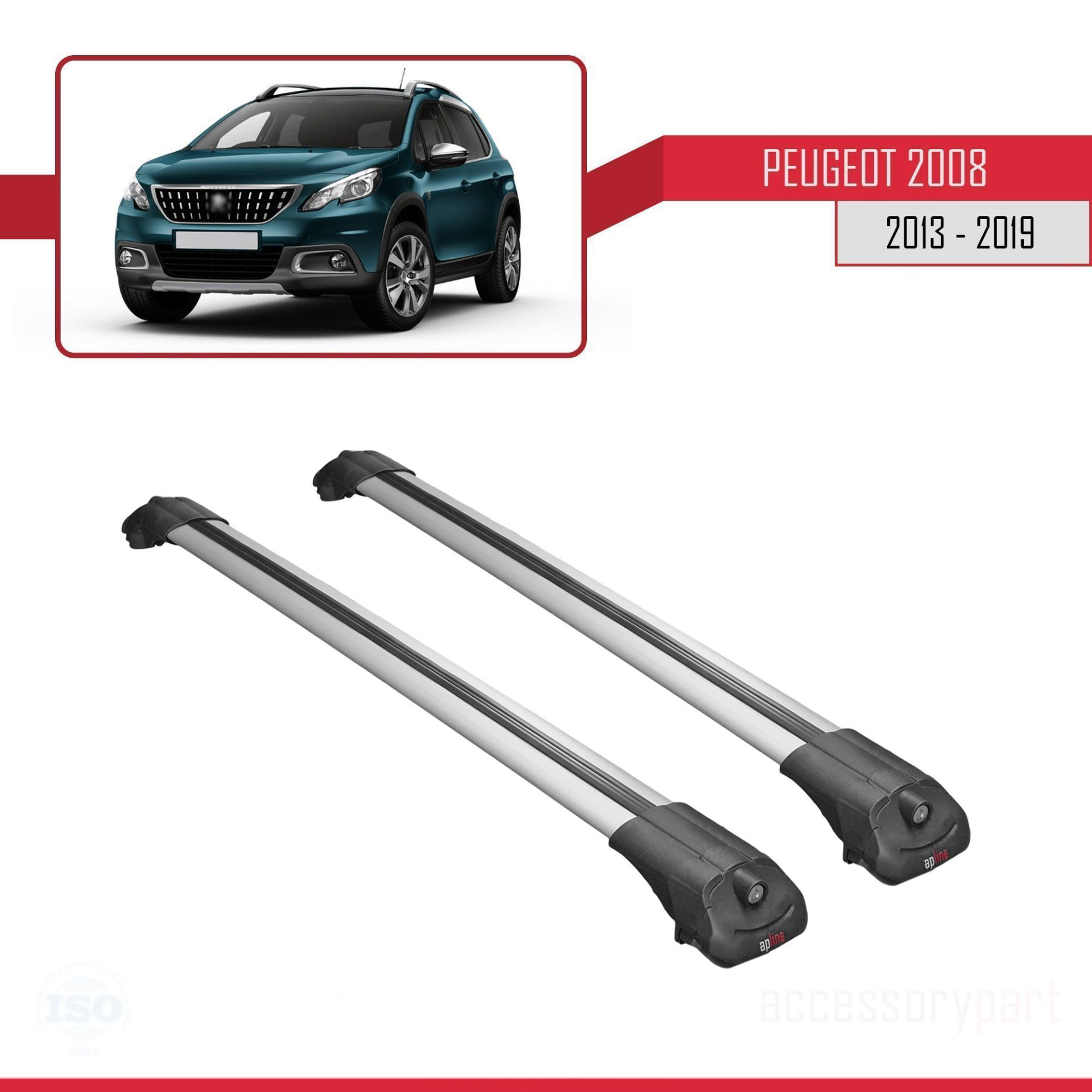 Peugeot 2008 2013-2019 Arası ile uyumlu ACE-1 Ara Atkı Tavan Barı