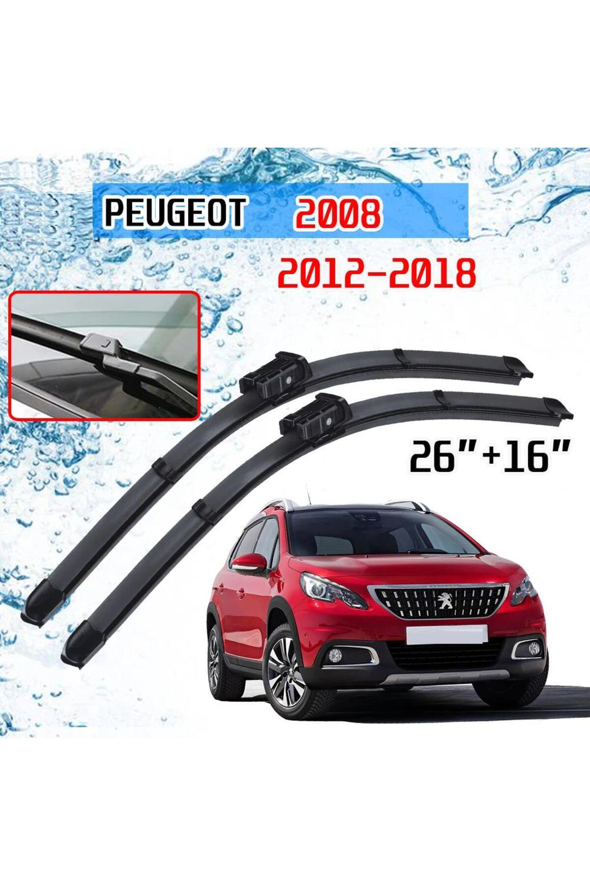 Peugeot 2008 Ön Cam Muz Silecek Takımı 2012--2018