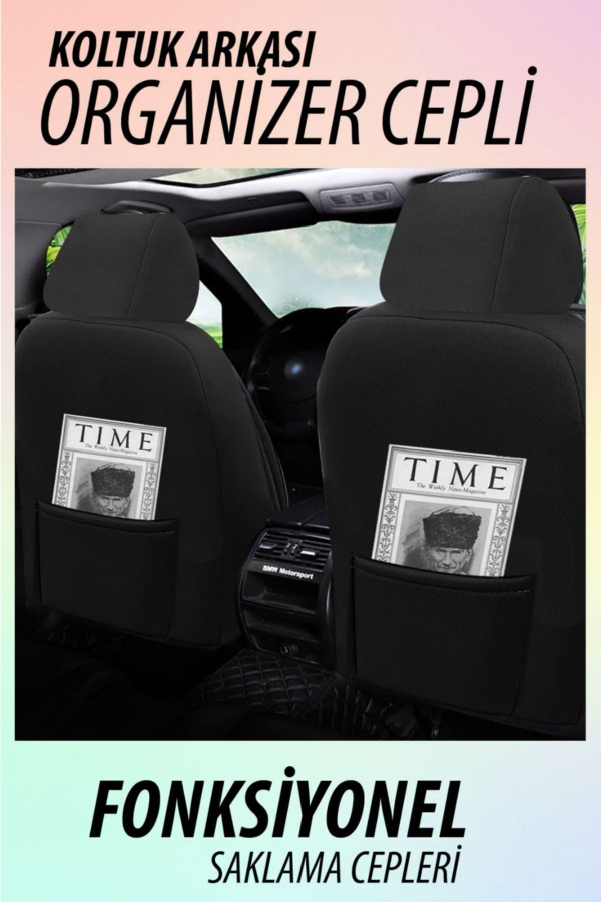 Peugeot 205 Uyumlu Koltuk Kılıfı Crystal Sarisi - Kırmızı