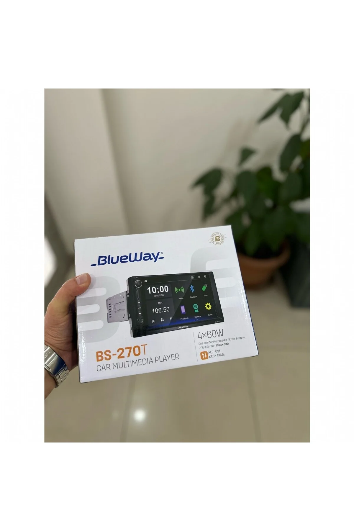 Peugeot 206 Özel Üretim BlueWay Double Teyp 7 inç Arka kasa Ayarlanabilir ince 2 Mirrorlink Kamera H