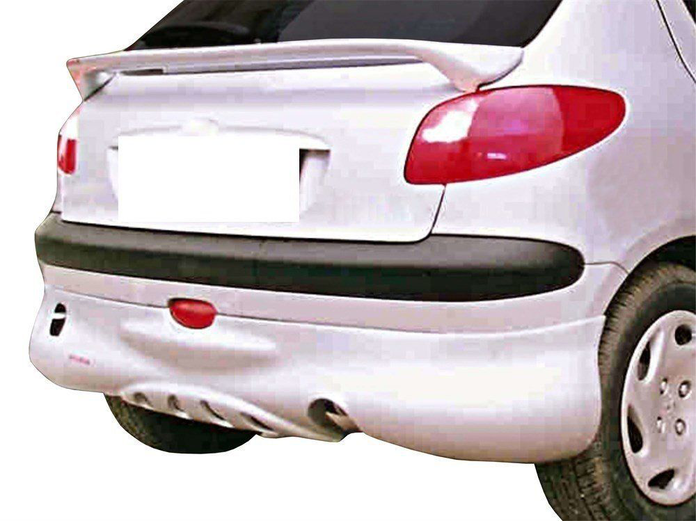 Peugeot 206 Uyumlu Arka Tampon Altı Telli (3 Kapı) Fiber 1998-201
