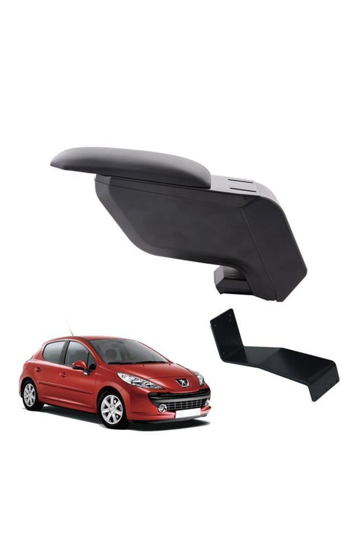 Peugeot 207 2012 Delmesiz Çelik Ayaklı Siyah Kolçak Kol Dayama