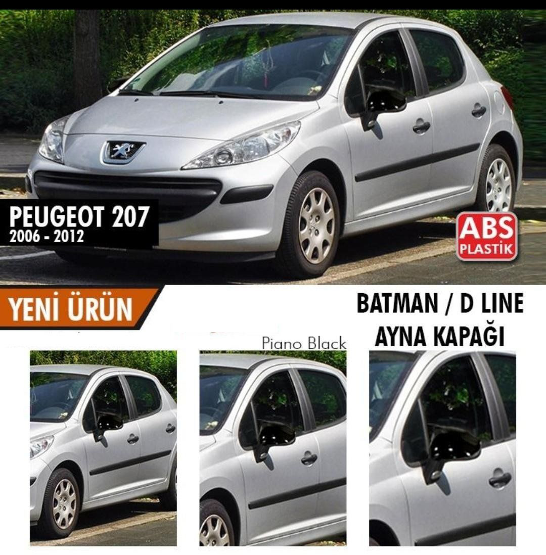Peugeot 207 Uyumlu (2006-2012) Batman Yarasa Ayna Kapağı (Piano B
