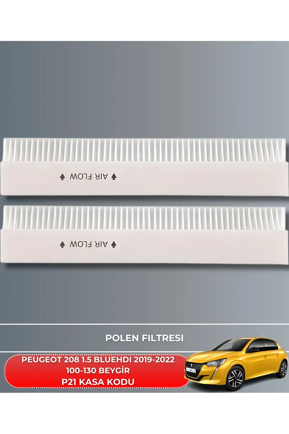 PEUGEOT 208 1.5 BLUEHDI 2019-2020-2021-2022 100-130 BEYGİR FİLTRE