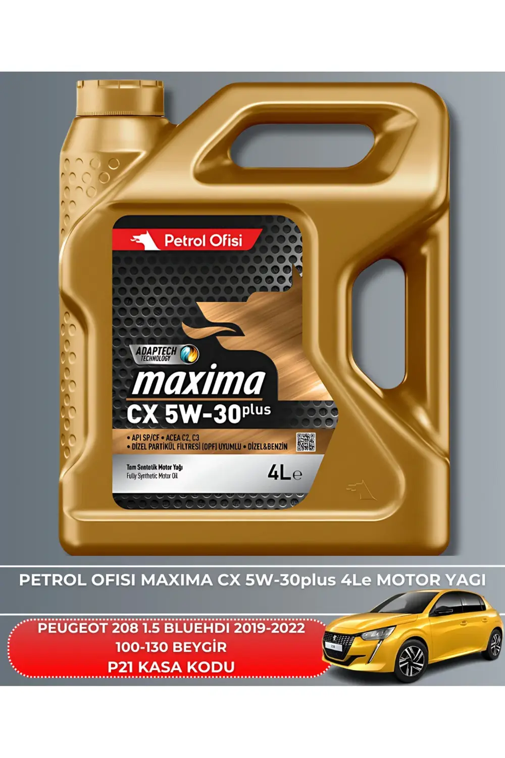 PEUGEOT 208 1.5 BLUEHDI 2019-2020-2021-2022 100-130 BEYGİR FİLTRE