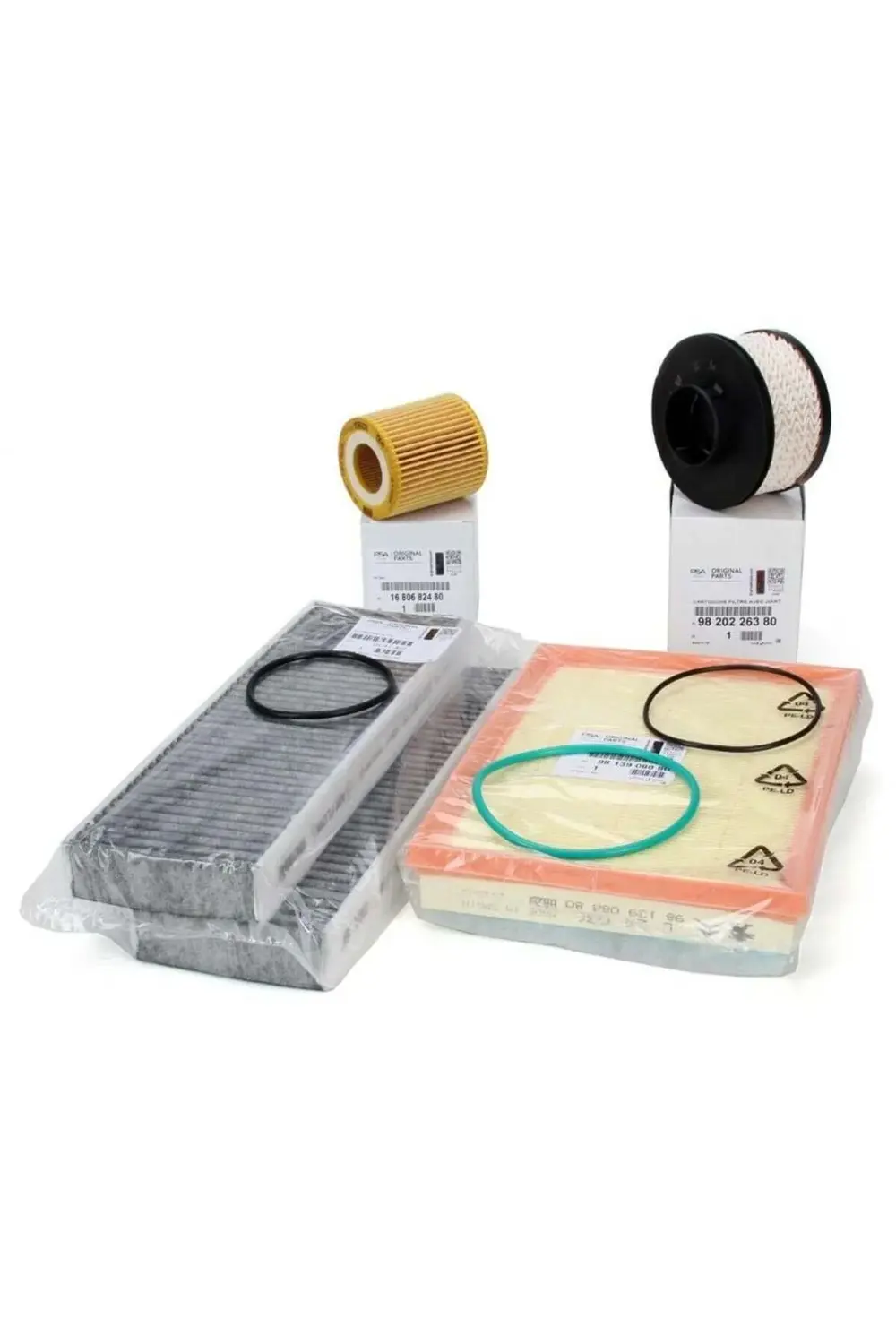 Peugeot 208 1.5 bluehdi Filtre Bakım Seti (ithal)+Delphi 5w-30 5l