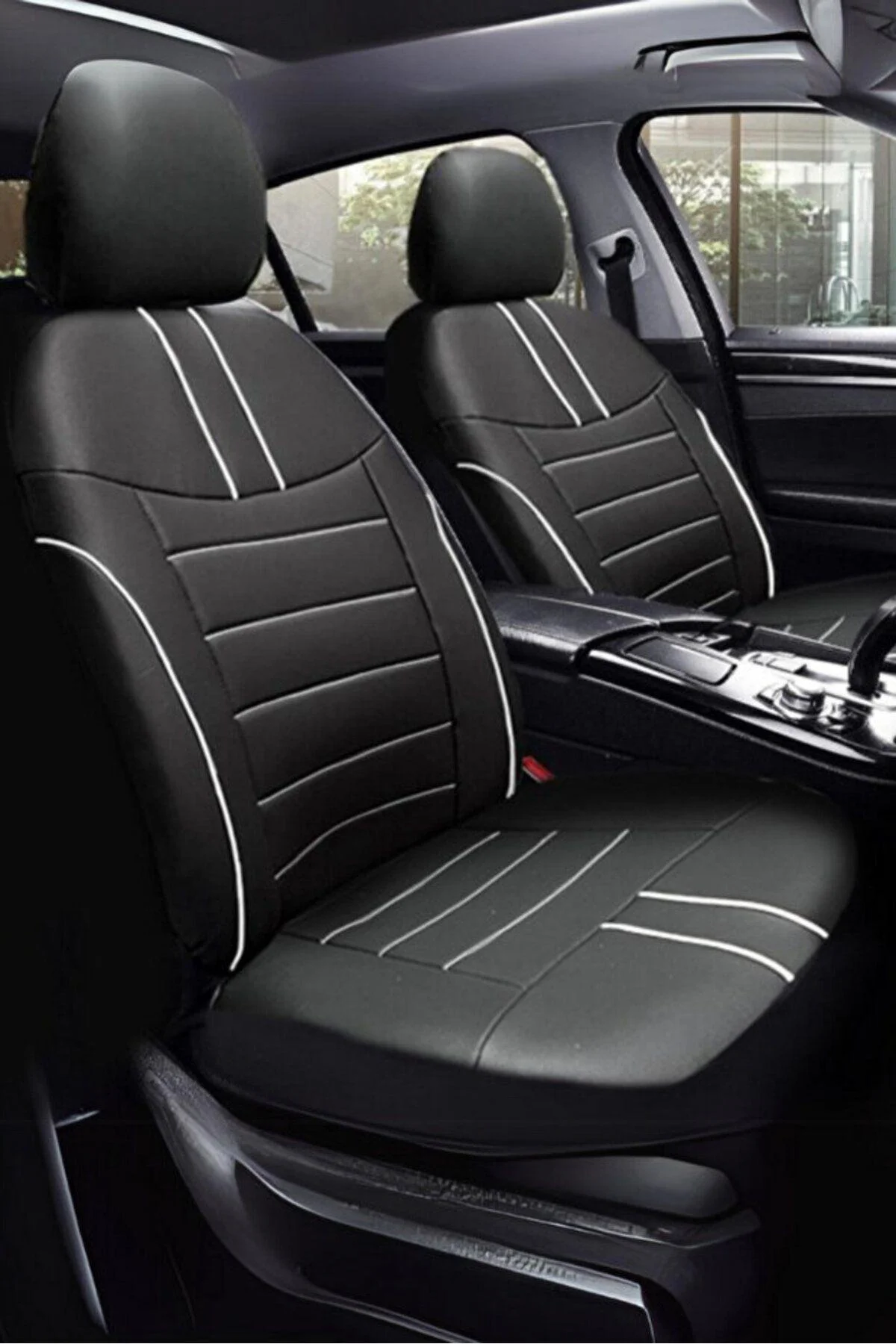 Peugeot 208 Bütün 2012-2020 Aracınıza Uyumlu Koltuk Kılıfı Luxe Deri Siyah Beyaz Peugeot 208 Bütün 2012-2020 Aracınıza Uyumlu Koltuk Kılıfı Luxe Deri Siyah Beyaz