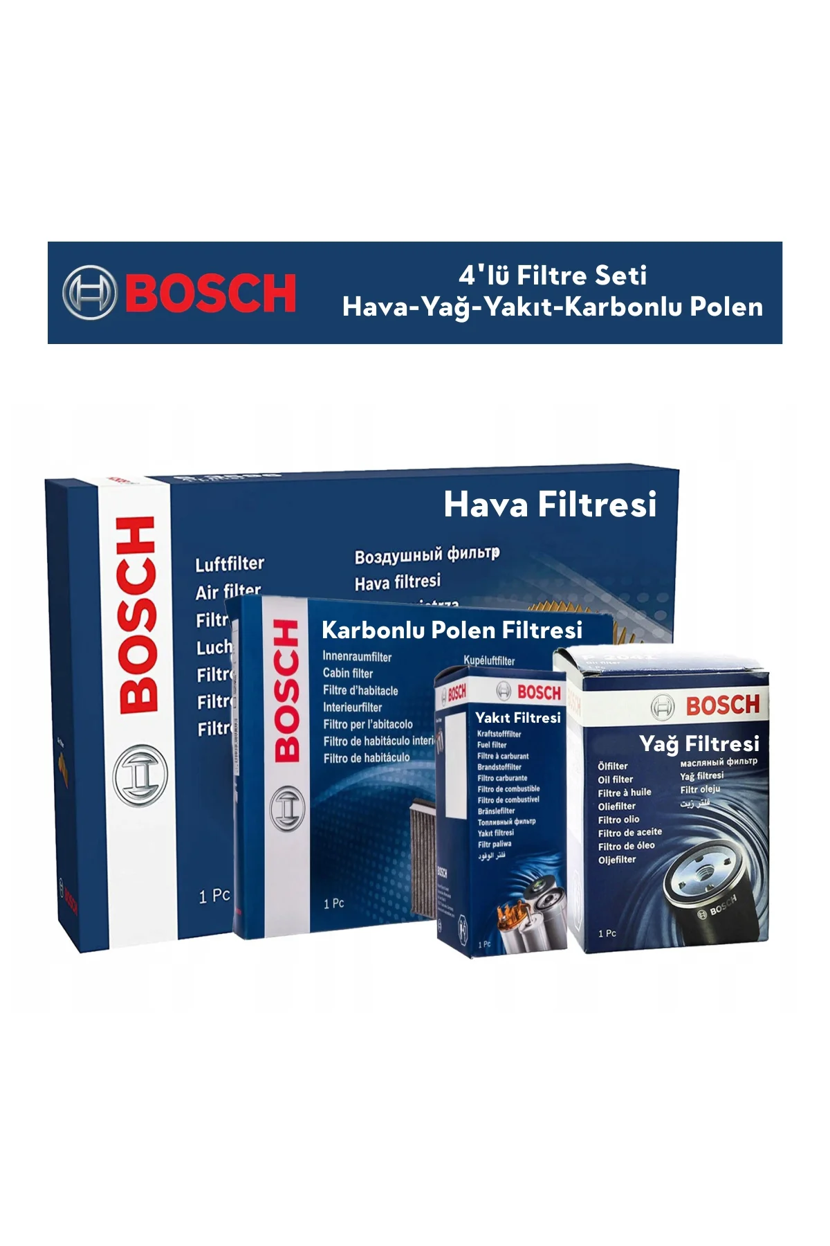 Peugeot 3008 1.5 BlueHDİ Filtre Bakım Seti 4'Lü 2018-2023 BOSCH B Peugeot 3008 1.5 BlueHDİ Filtre Bakım Seti 4'Lü 2018-2023 BOSCH B
